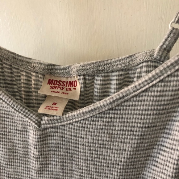 Gray and white striped romper - Picture 4 of 5